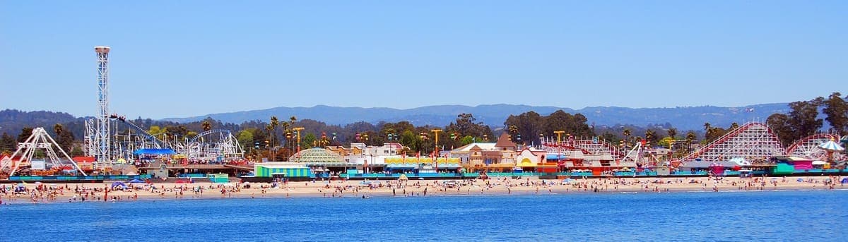 Santa Cruz Beach Boardwalk & Main Beach